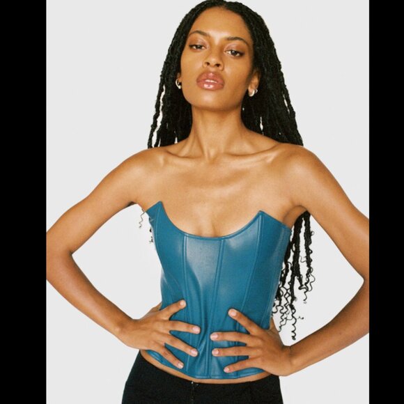 Miaou Leia Vegan Leather Corset - Picture 3 of 7